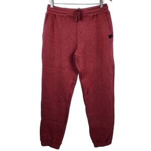 Lunya MENS Lahgo Restore Double Faced Fleece Sweats Brand New Maroon Sz Medium